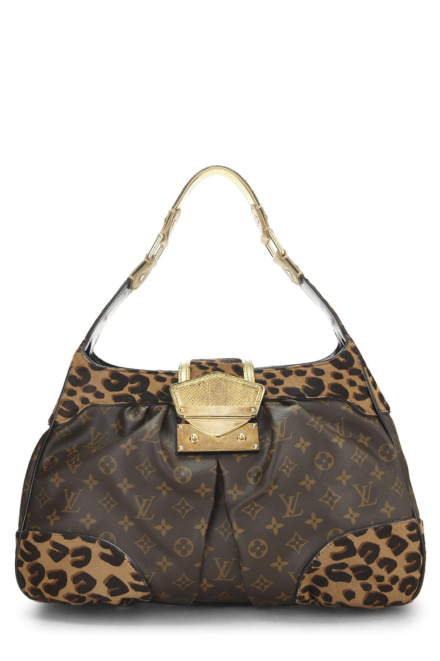 Louis Vuitton, Pre-Loved Brown Monogram Leopard Boley, Brown