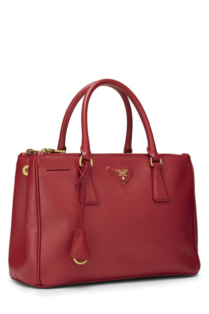 Prada, Bolso ejecutivo pequeño Pre-Loved Red Saffiano, Rojo