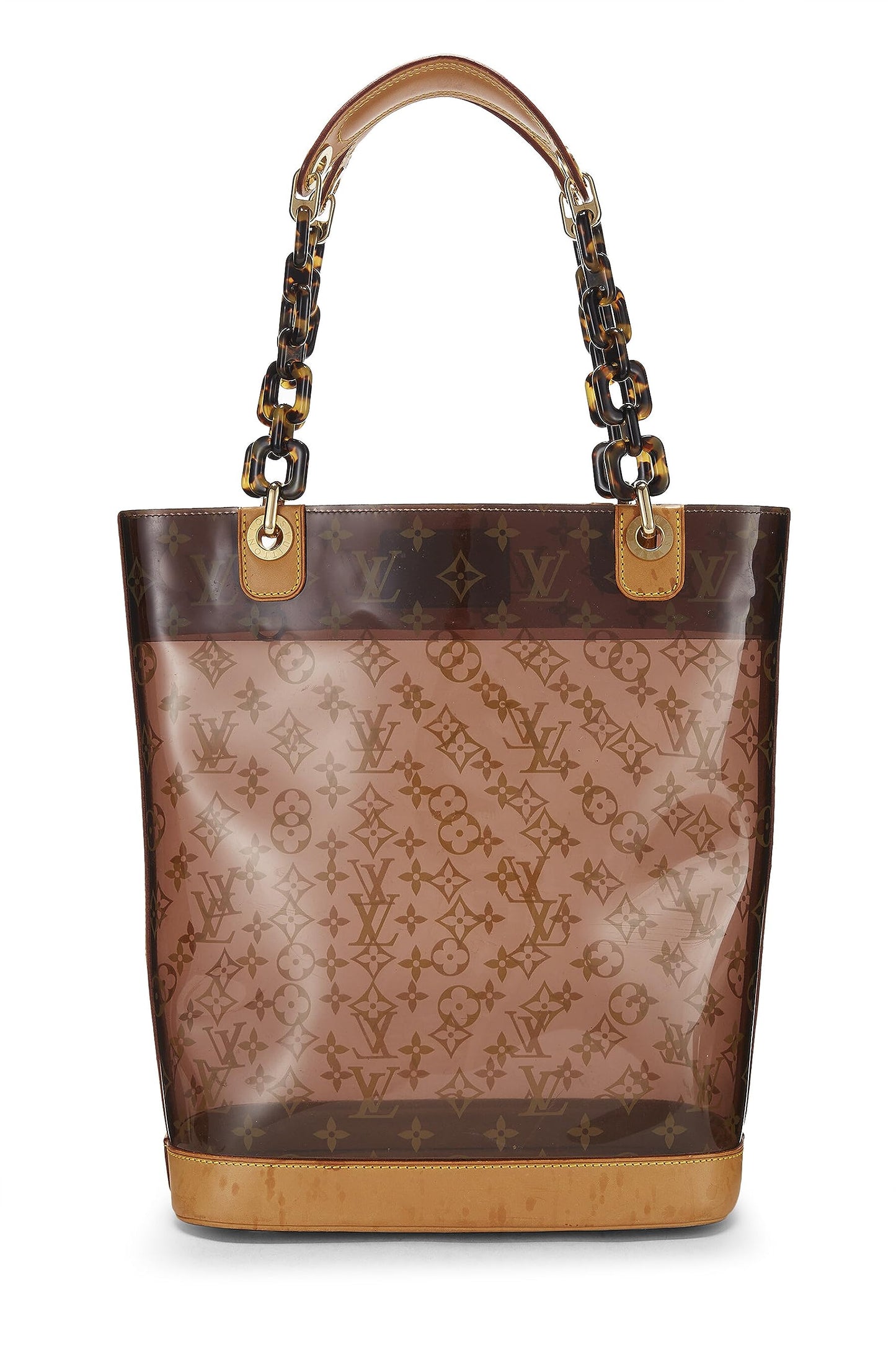 Louis Vuitton, Cabas MM en vinyle Monogram Ambre d'occasion, marron