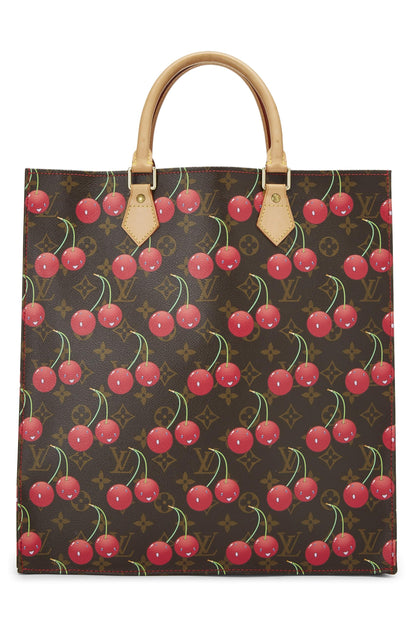 Louis Vuitton, Pre-Loved Takashi Murakami x Louis Vuitton Monogram Cerises Sac Plat, Brown