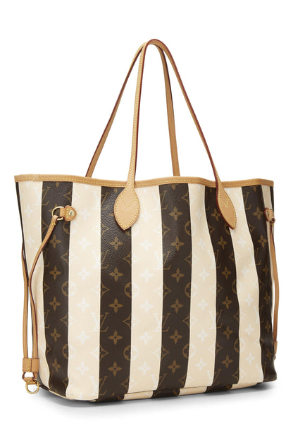 Louis Vuitton, Pre-Loved Monogram Canvas Cream Rayures Neverfull MM, Cream