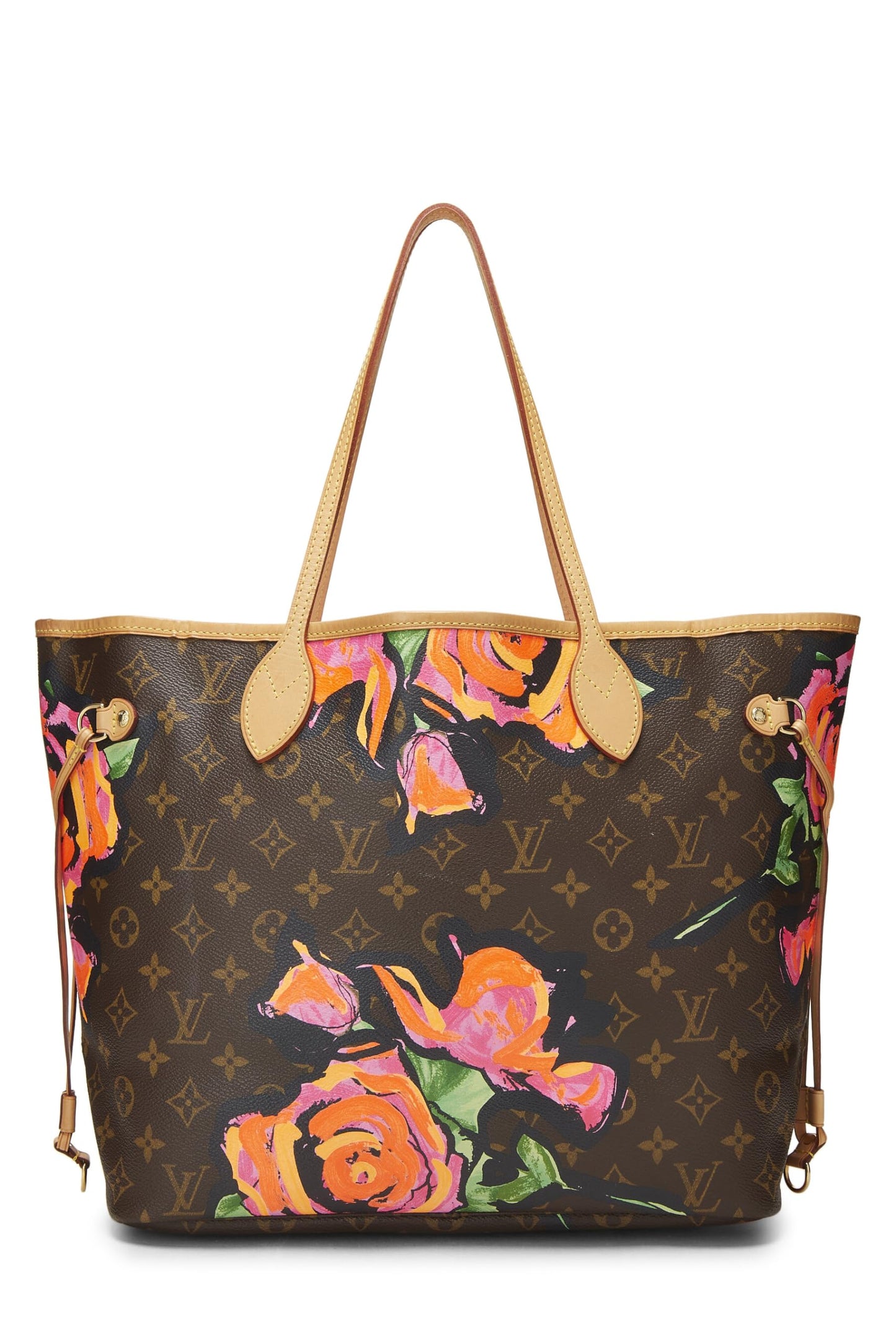 Louis Vuitton, Pre-Loved Stephen Sprouse x Louis Vuitton Monogram Canvas Roses Neverfull MM, Brown