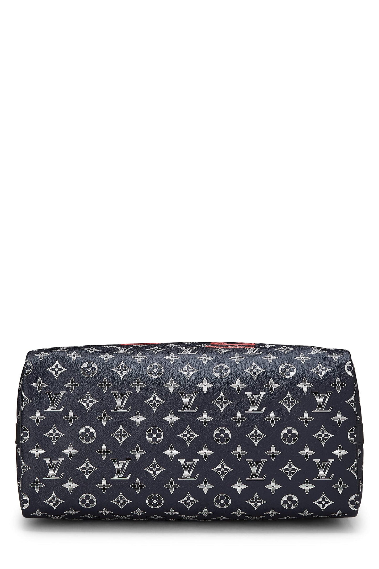 Louis Vuitton, sac bandoulière Speedy 40 Monogram Upside Down Ink d'occasion, bleu marine