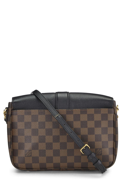 Louis Vuitton, sac bandoulière Clapton noir Damier Ebene d'occasion, noir