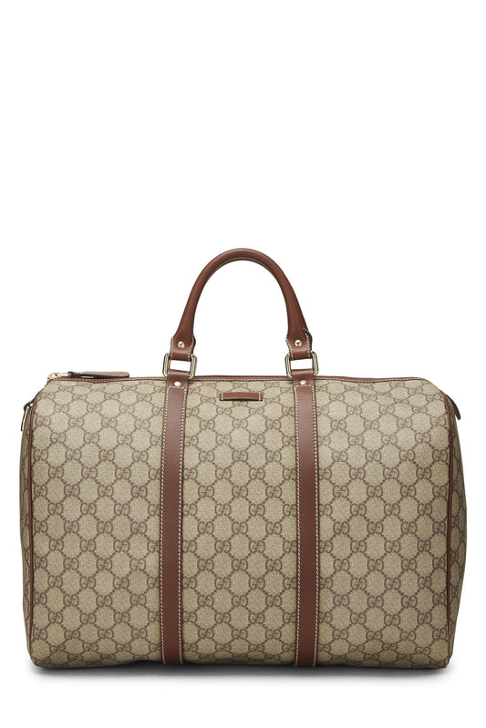 Gucci, Boston en toile GG Supreme d'origine d'occasion, marron