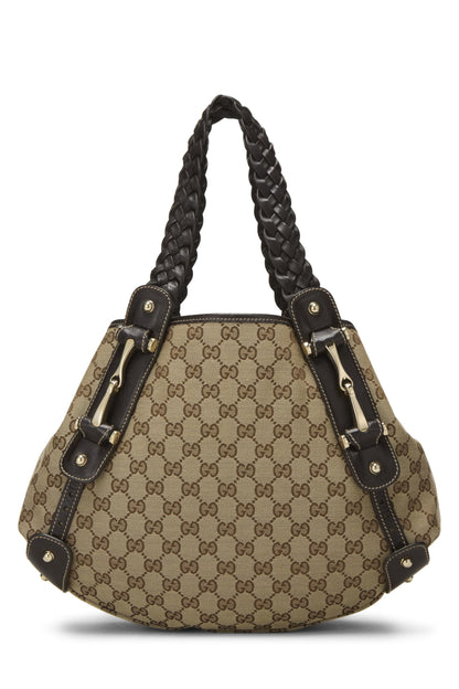 Gucci, sac fourre-tout Pelham en toile GG d'origine d'occasion, marron