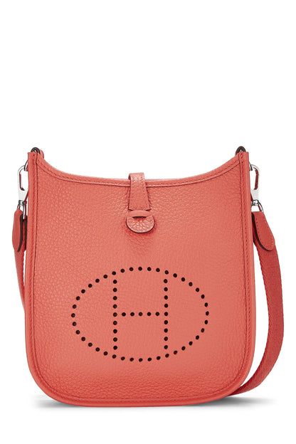 Hermès, Pre-Loved Rose Texas Clemence Evelyne Amazone TPM, Rose Texas