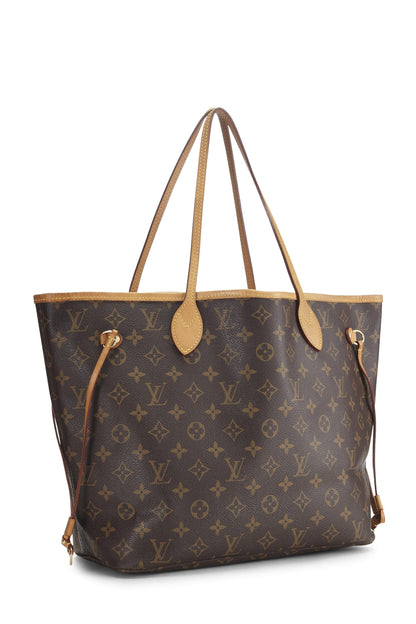 Louis Vuitton, Lienzo con monograma pre-amado Neverfull MM NM, Rojo