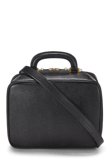 Chanel, Pre-Loved Black Caviar Lunch Box Vanity, Black