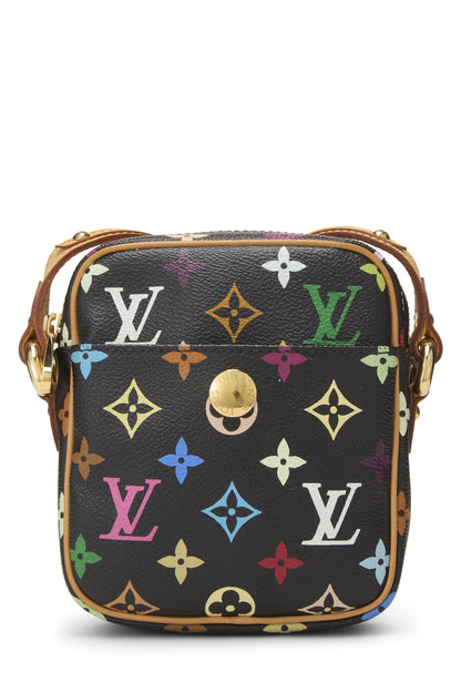 Louis Vuitton, Pre-Loved Takashi Murakami x Louis Vuitton Black Monogram Multicolore Rift, Black