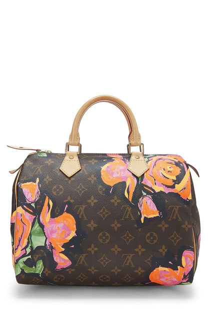 Louis Vuitton, Pre-Loved Stephen Sprouse x Monogram Roses Speedy 30, Brown