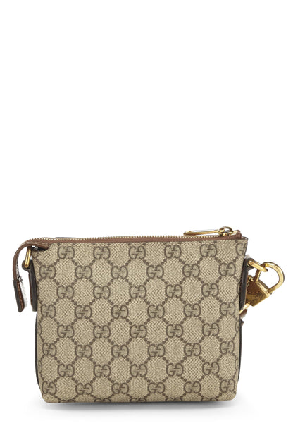 Gucci, Pre-Loved Original GG Supreme Canvas Convertible Wristlet, Brown