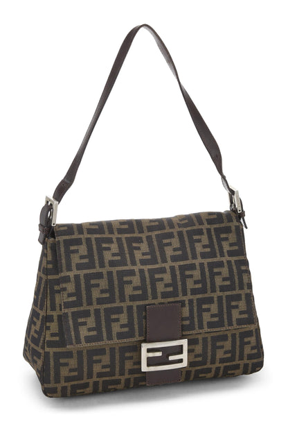 Fendi, Mama en toile Zucca marron pré-aimée, Marron