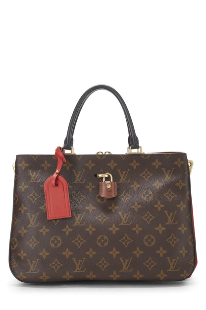 Louis Vuitton, Pre-Loved Red Monogram Millefeuille Tote, Red