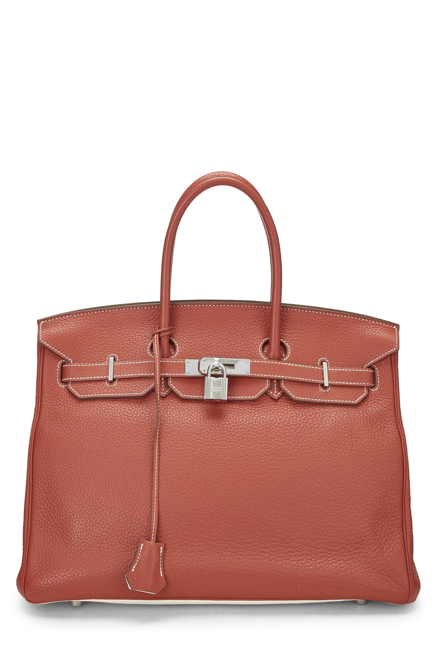 Hermès, Birkin 30 Sanguine et Clémence Eclat Blanc d'occasion, Sanguine