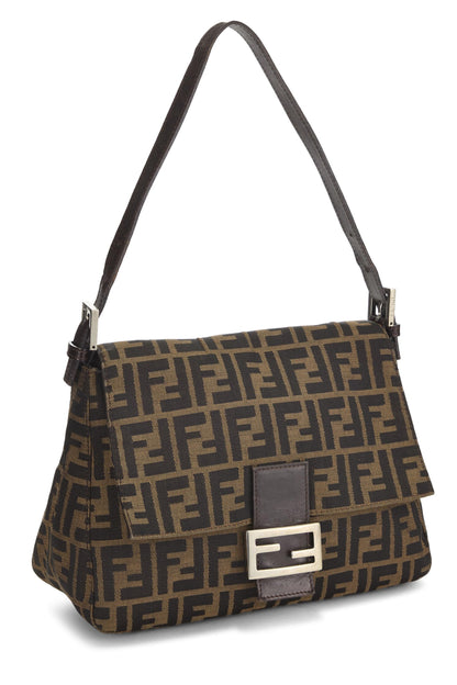 Fendi, Mama en toile Zucca marron pré-aimée, Marron