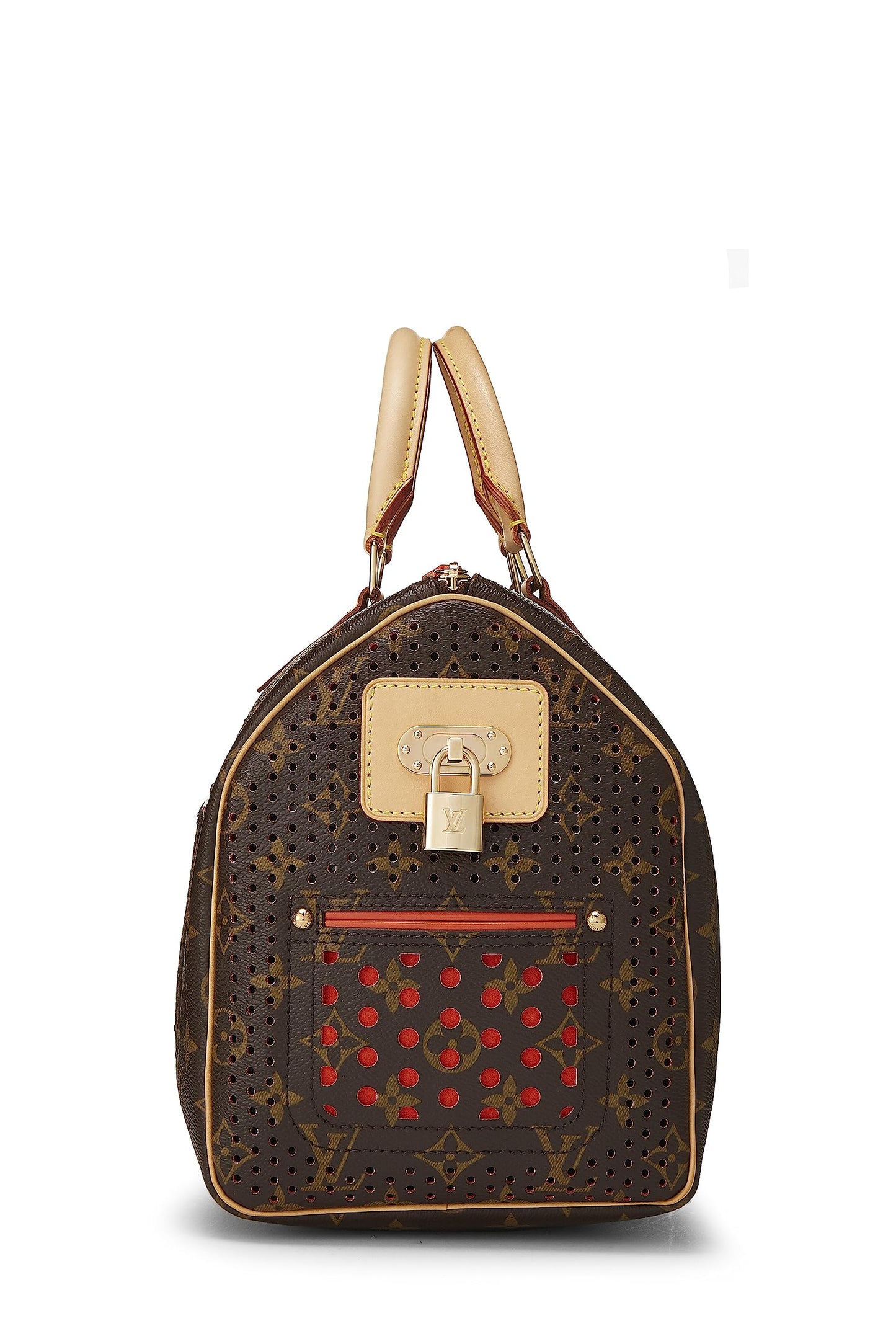 Louis Vuitton, Pre-Loved Orange Monogram Canvas Perforated Speedy 30, Orange