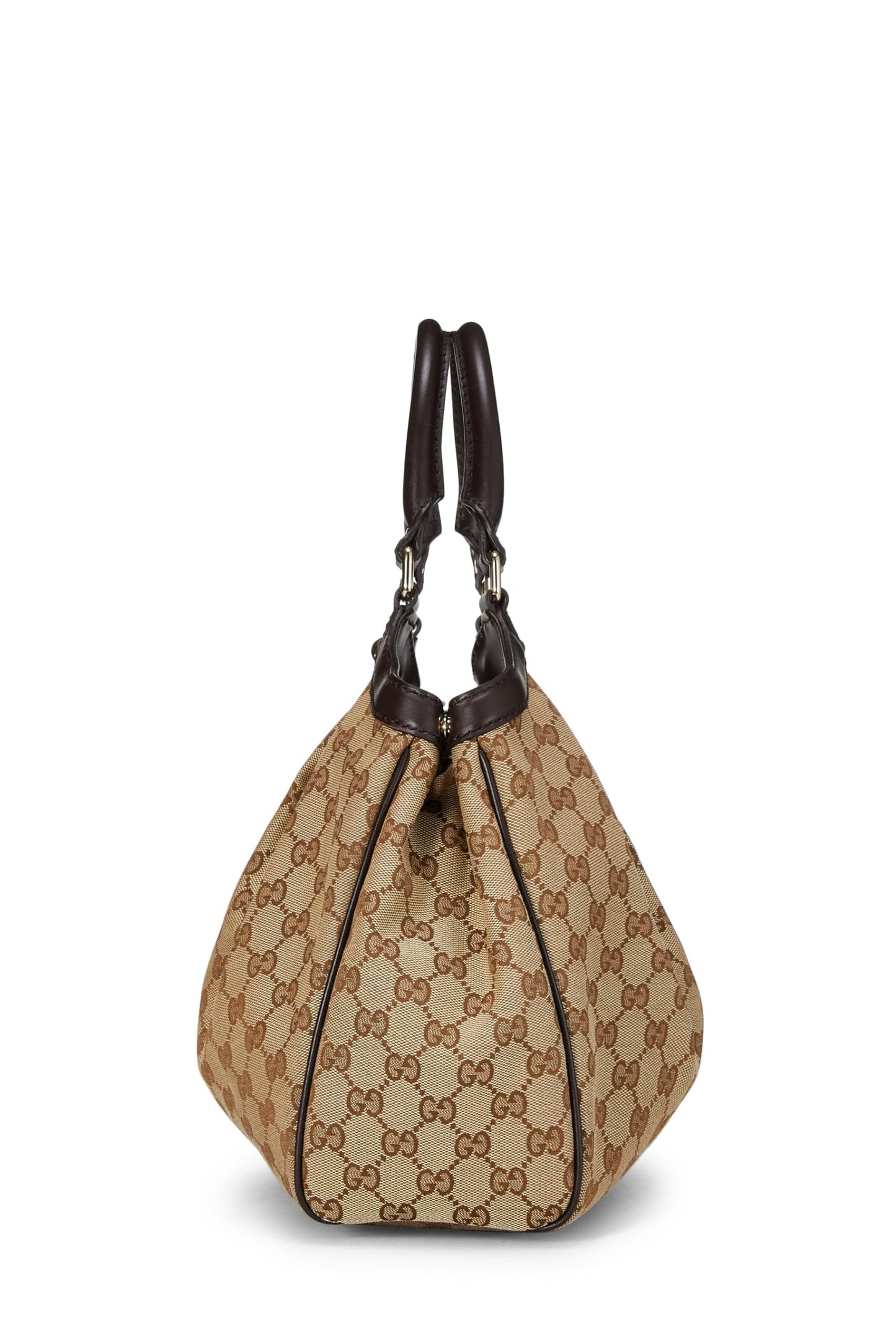 Gucci, Bolso tote Sukey de lona GG original Pre-Loved, Marrón