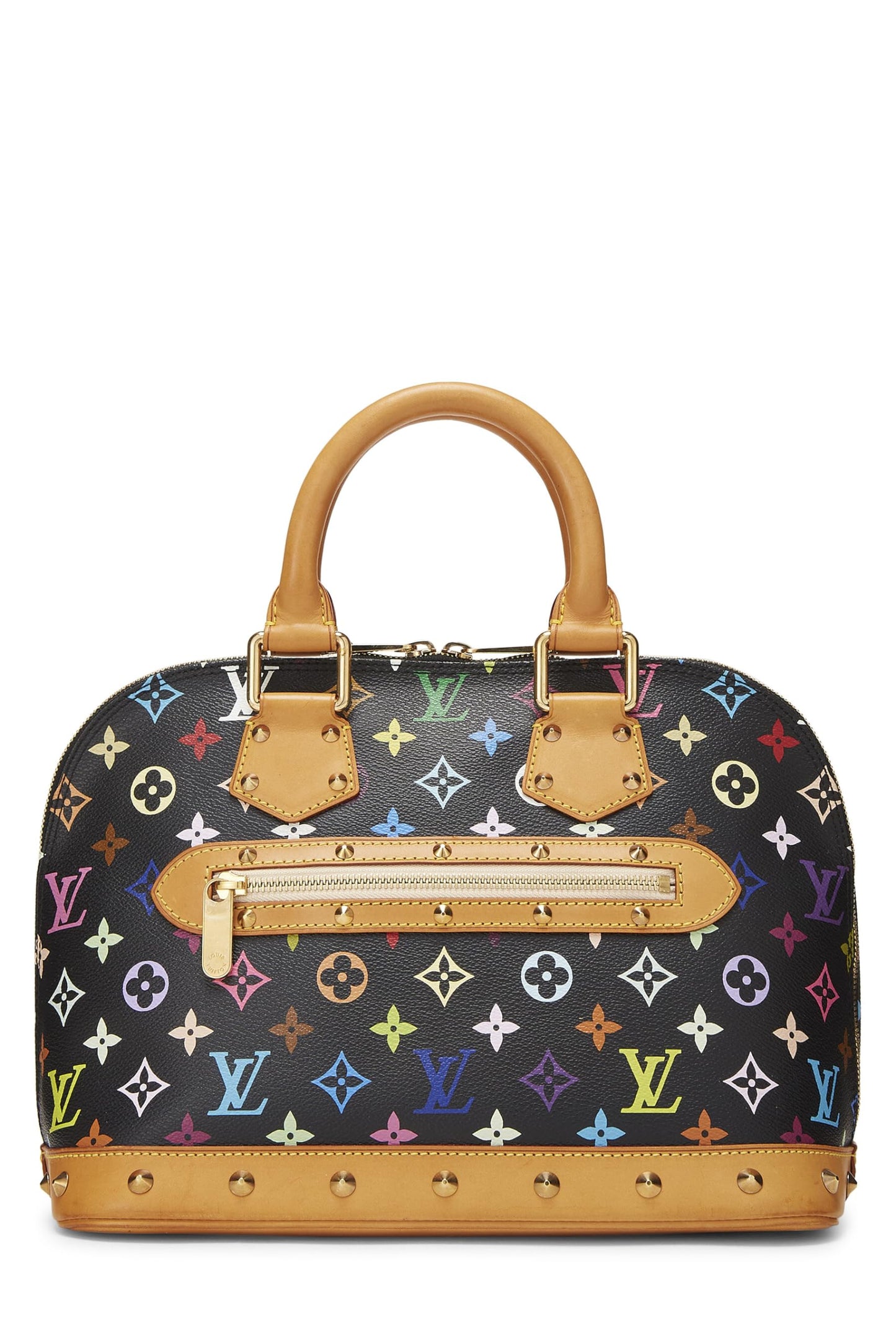 Louis Vuitton, Takashi Murakami x Louis Vuitton Alma PM Noir Monogram Multicolore d'occasion, Noir