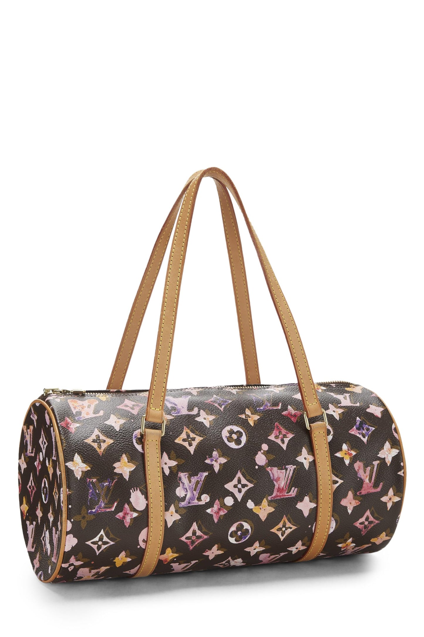 Louis Vuitton, Pre-Loved Richard Prince x Louis Vuitton Monogram Watercolor Papillon 30, Brown