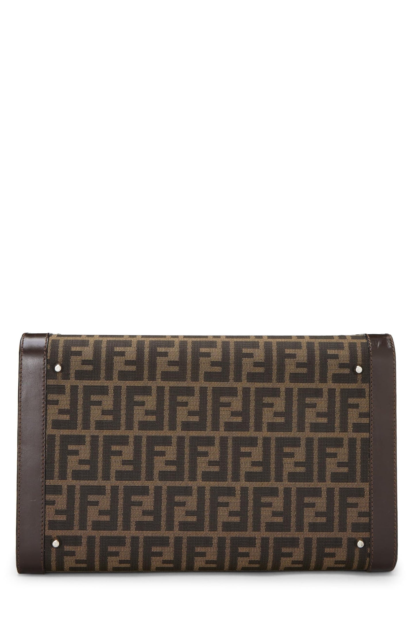 Fendi, Pre-Loved Brown Zucca Canvas Box Vanity, Brown