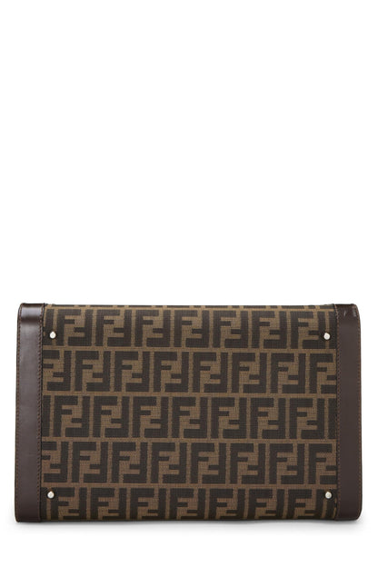 Fendi, Pre-Loved Brown Zucca Canvas Box Vanity, Brown