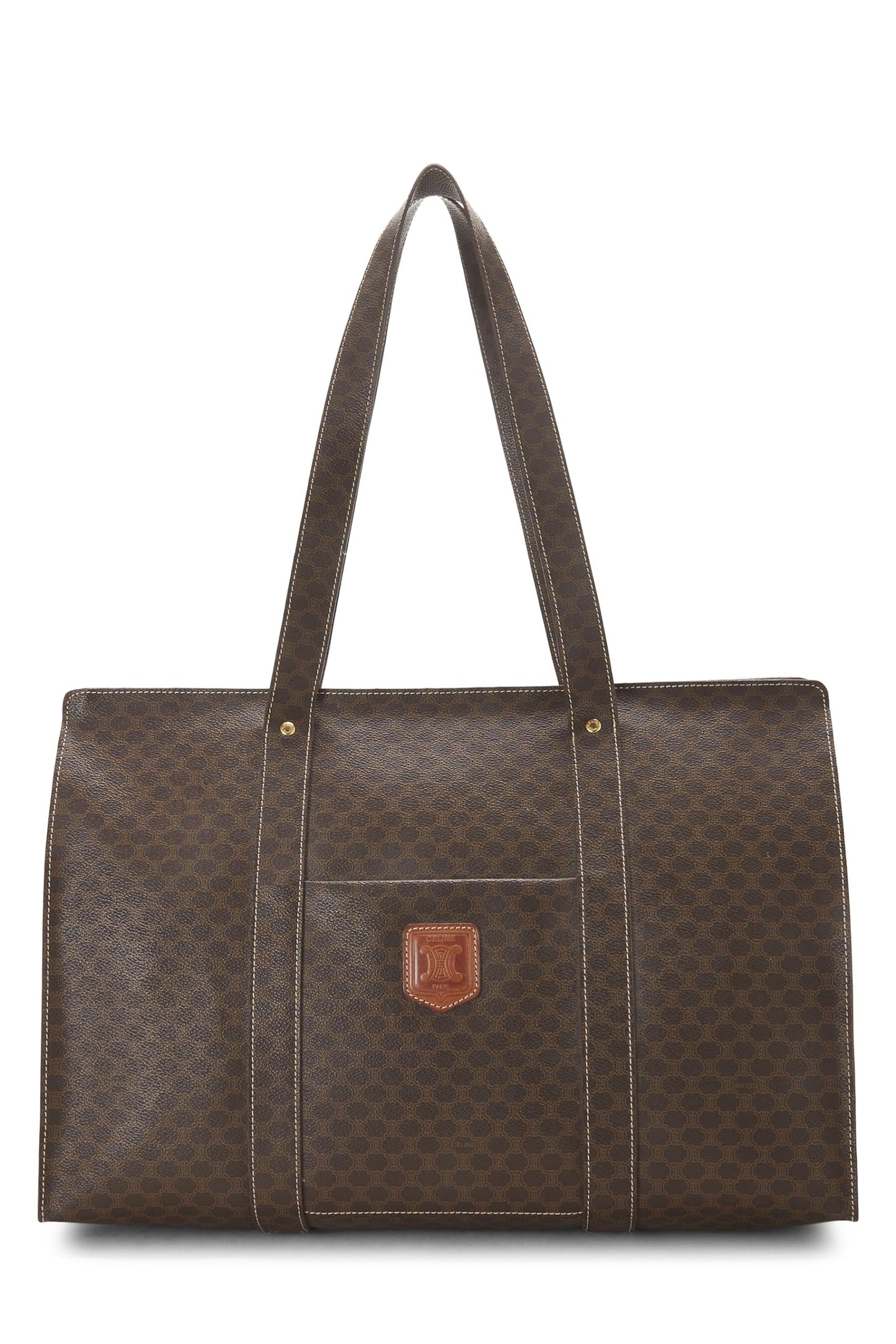 Céline, sac fourre-tout Macadam marron d'occasion, marron