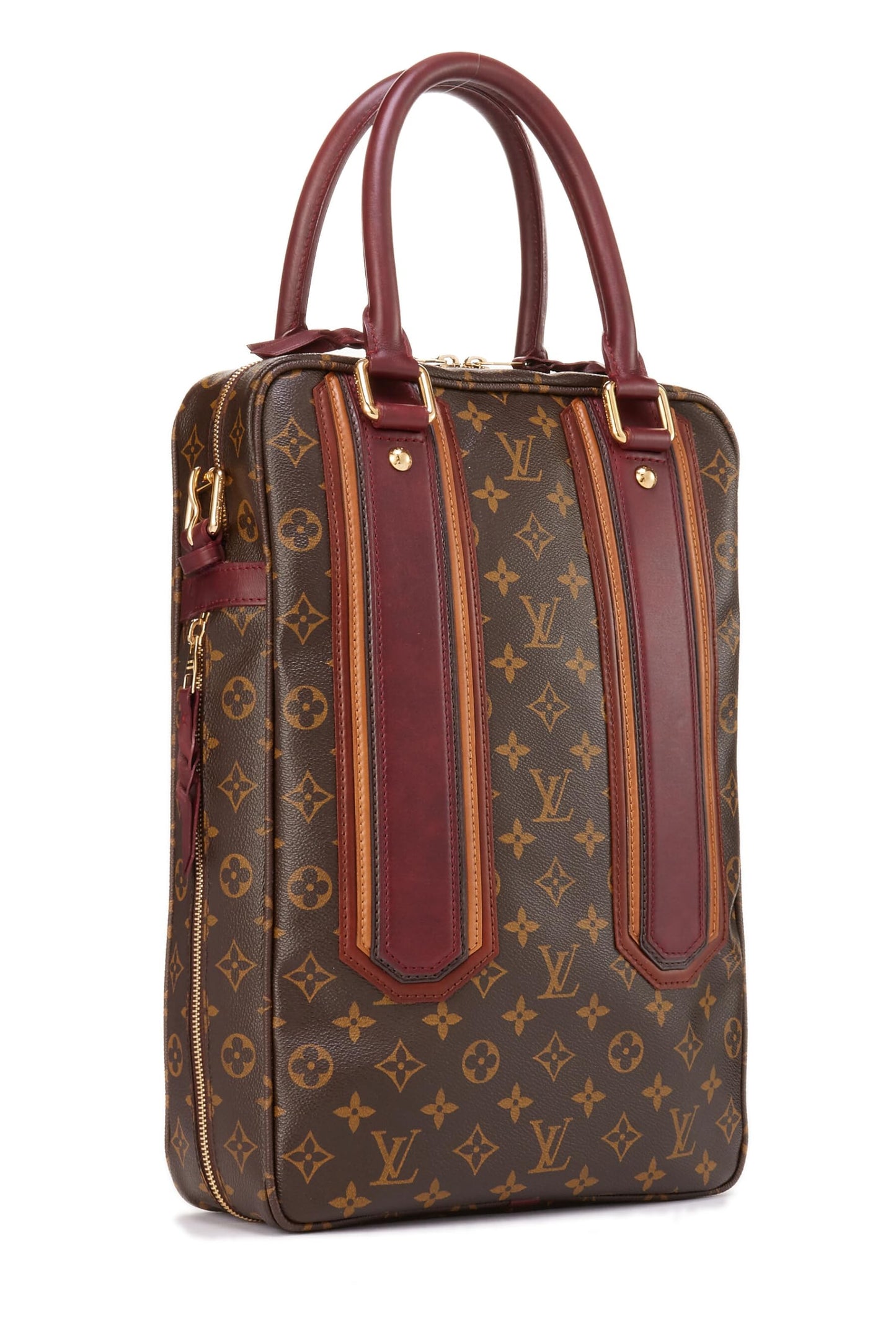 Louis Vuitton, Porte-Documents Vertical Bequia en Toile Monogram d'occasion, Marron