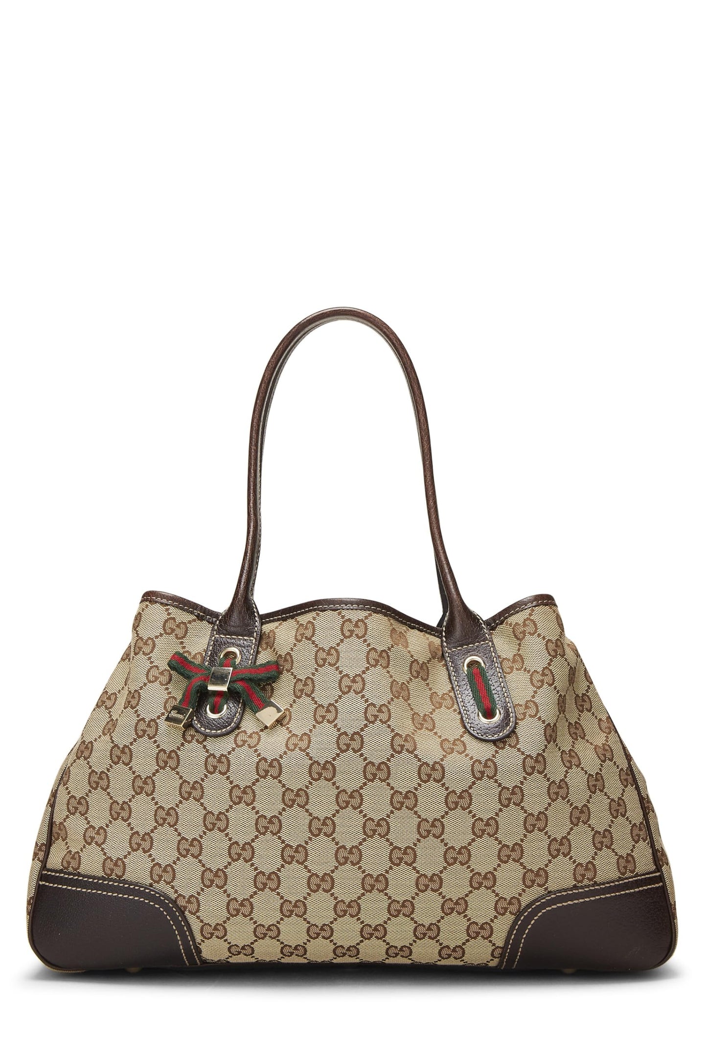 Gucci, Bolso tote Princy de lona GG original Pre-Loved, Marrón