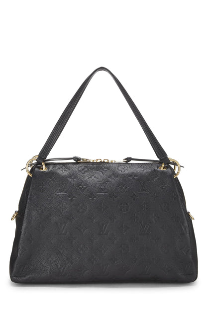 Louis Vuitton, Pre-Loved Black Monogram Empreinte Ponthieu PM, Black