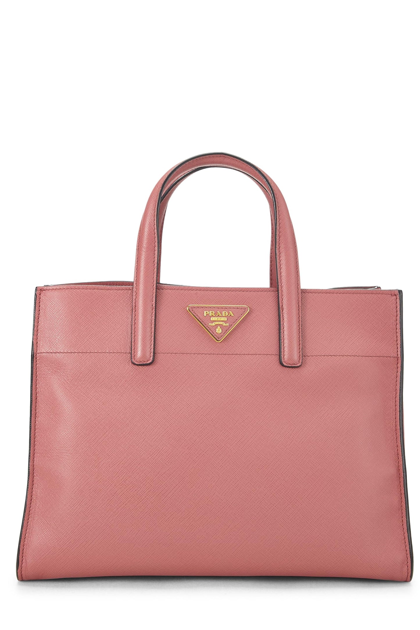 Prada, sac fourre-tout Saffiano rose d'occasion, rose