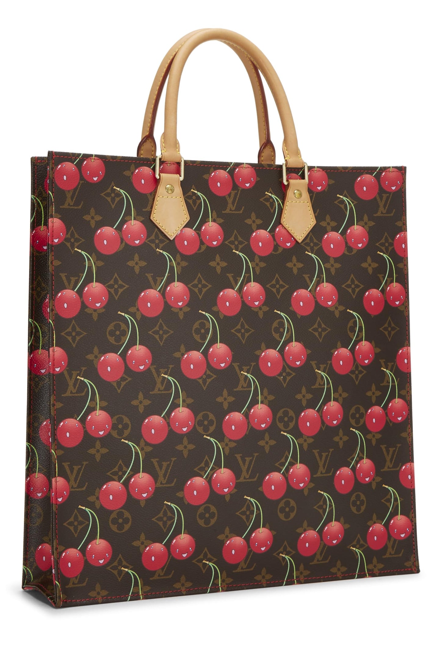 Louis Vuitton, Takashi Murakami x Louis Vuitton Monogram Cerises Sac Plat, Marron