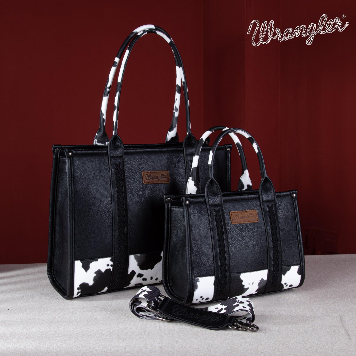 Sac à main fourre-tout Wrangler pour femme avec poignée supérieure et bandoulière amovible WG102-8120SBK