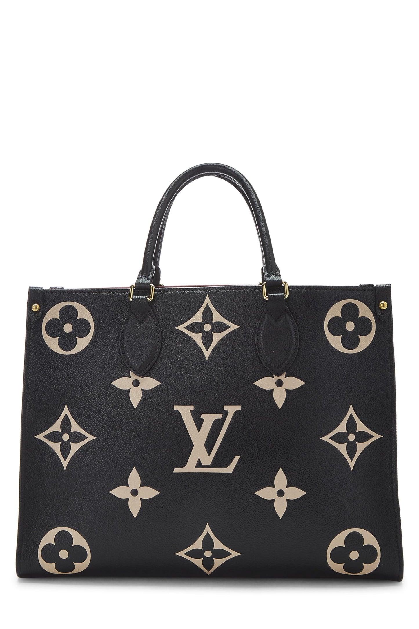 Louis Vuitton, Pre-Loved Black Giant Monogram Empreinte On The Go MM, Black