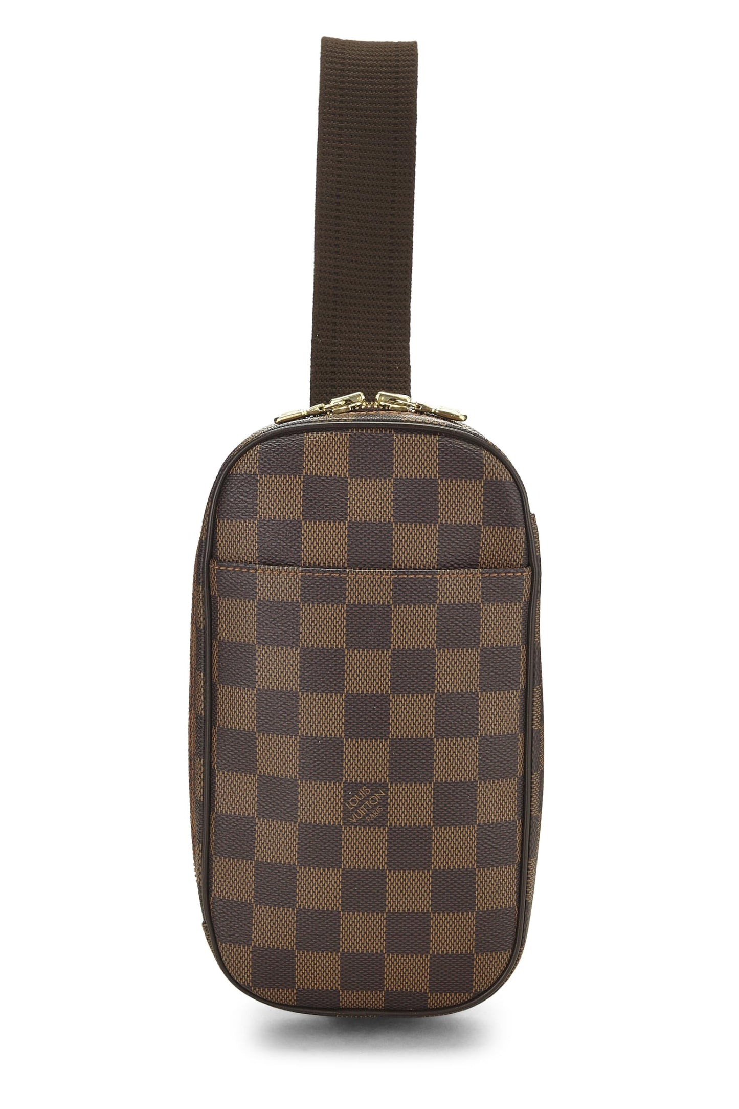 Louis Vuitton, Pochette Gange de lona Damier Ebene pre-amado, Marrón