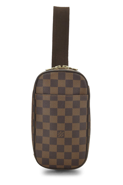 Louis Vuitton, Pochette Gange en toile Damier Ebene pré-aimée, Marron