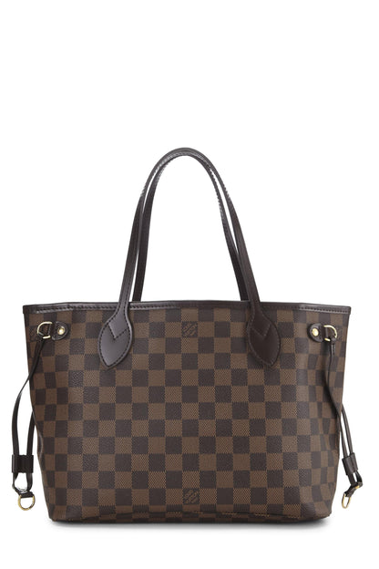 Louis Vuitton, Damier Ebene Neverfull PM pre-amado, Marrón