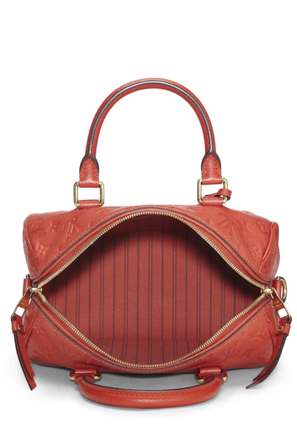 Louis Vuitton, Pré-aimé Orient Monogram Empreinte Speedy Bandouliere 25, Orange