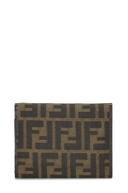 Fendi, Pre-Loved Brown Zucca Canvas Trifold Wallet, Brown