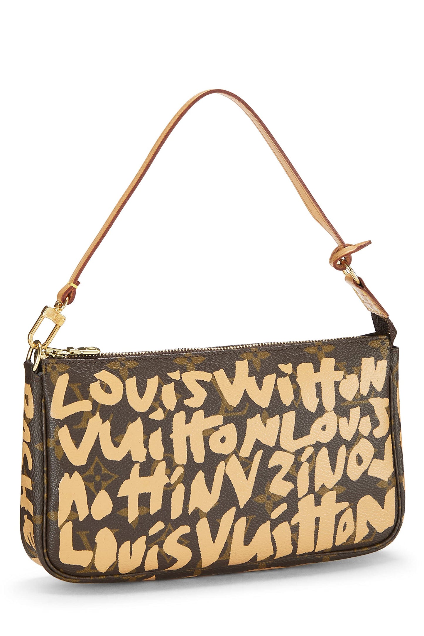 Louis Vuitton, Pochette con grafiti beige de Stephen Sprouse x Louis Vuitton, color beige