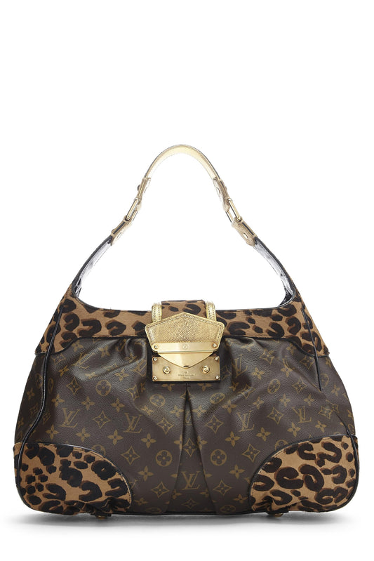 Louis Vuitton, Polly Monogram Léopard d'occasion, marron