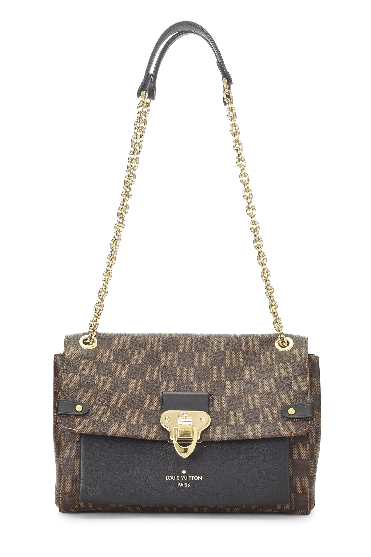 Louis Vuitton, Pre-Loved Black Damier Ebene Vavin PM NM, Black