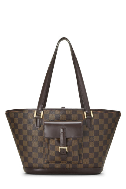 Louis Vuitton, Pre-Loved Damier Ebene Manosque PM, Brown