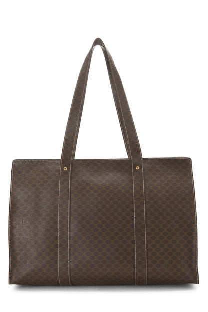 Céline, Pre-Loved Brown Macadam Tote, Brown