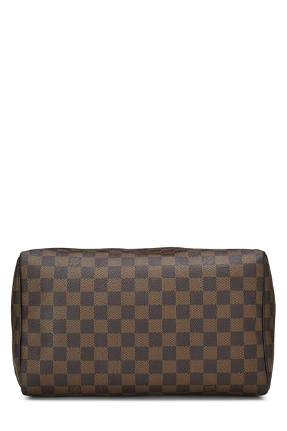 Louis Vuitton, Damier Ebene Speedy 30 d'occasion, marron