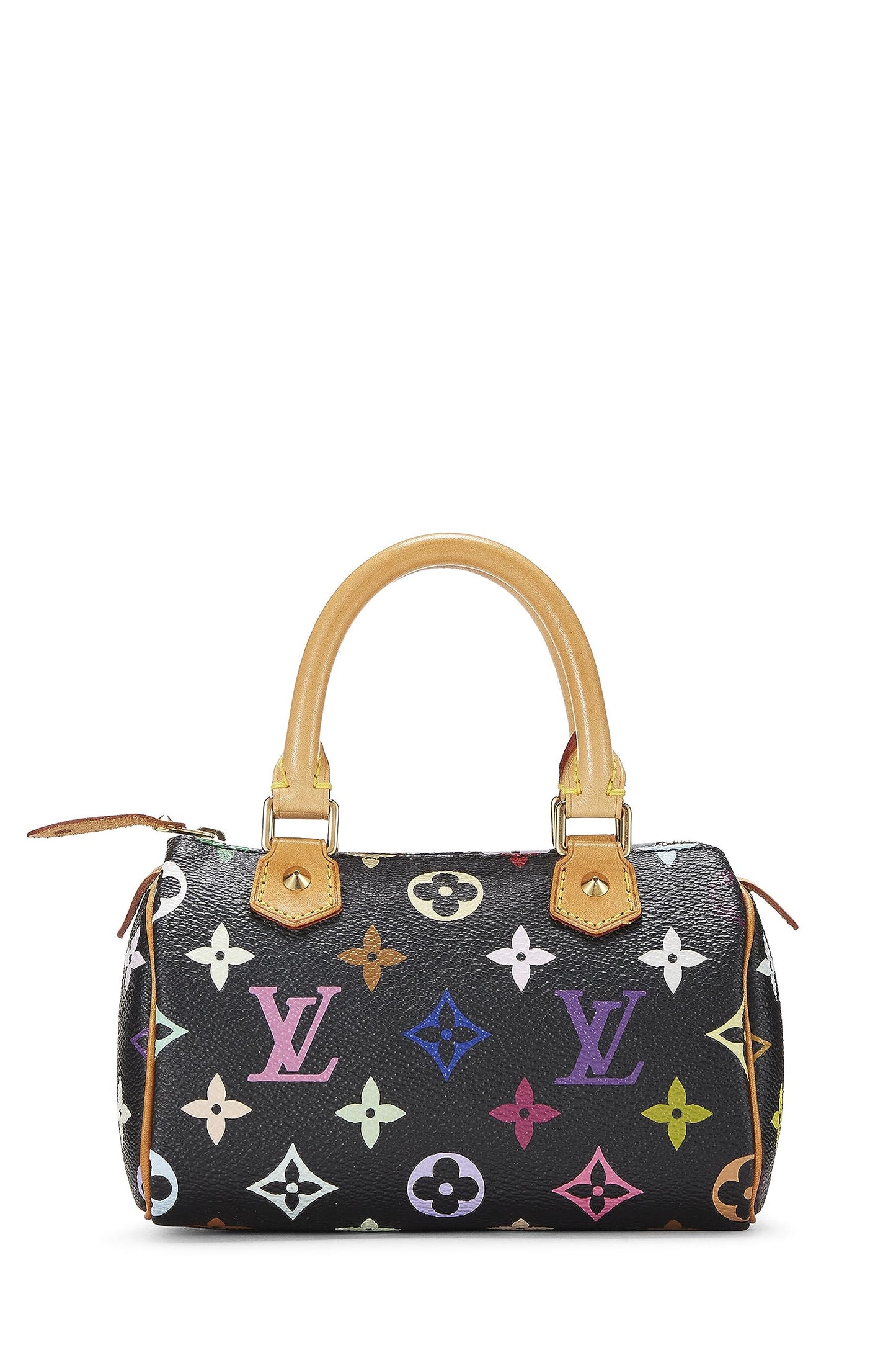 Louis Vuitton, Pre-Loved Takashi Murakami x Louis Vuitton Monograma negro Multicolore HL Speedy Mini, Negro