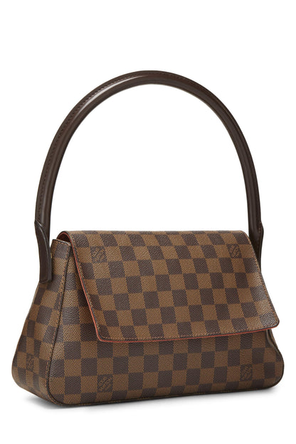 Louis Vuitton, Pre-Loved Damier Ebene Canvas Looping PM, Brown