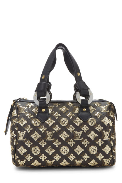 Louis Vuitton, Eclipse Speedy 30 Gold Monogram d'occasion, or