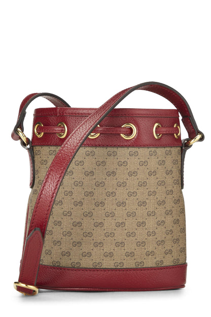 Gucci, Mini sac seau en toile enduite Doraemon x Gucci d'occasion, rouge