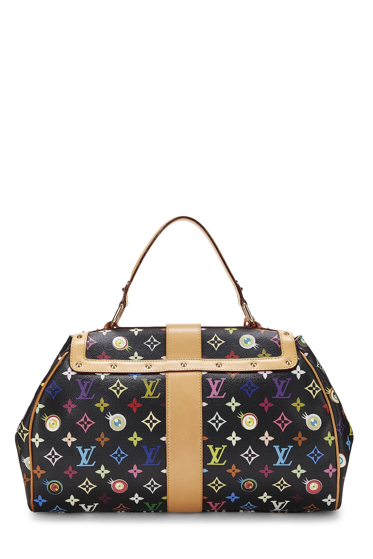 Louis Vuitton, Takashi Murakami x Louis Vuitton Black Monogram Multicolore Eye Love Sac Retro GM, Noir